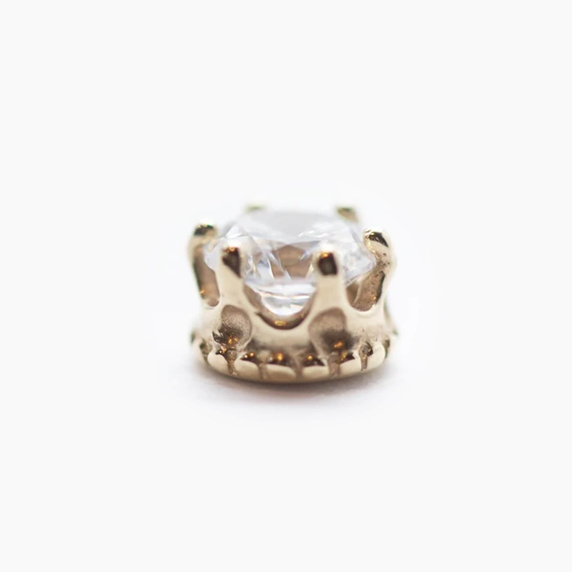 Threadless 14k Genuine AAA White Topaz Tops For Nose, Ears & Lip - Avanti Body Jewelry