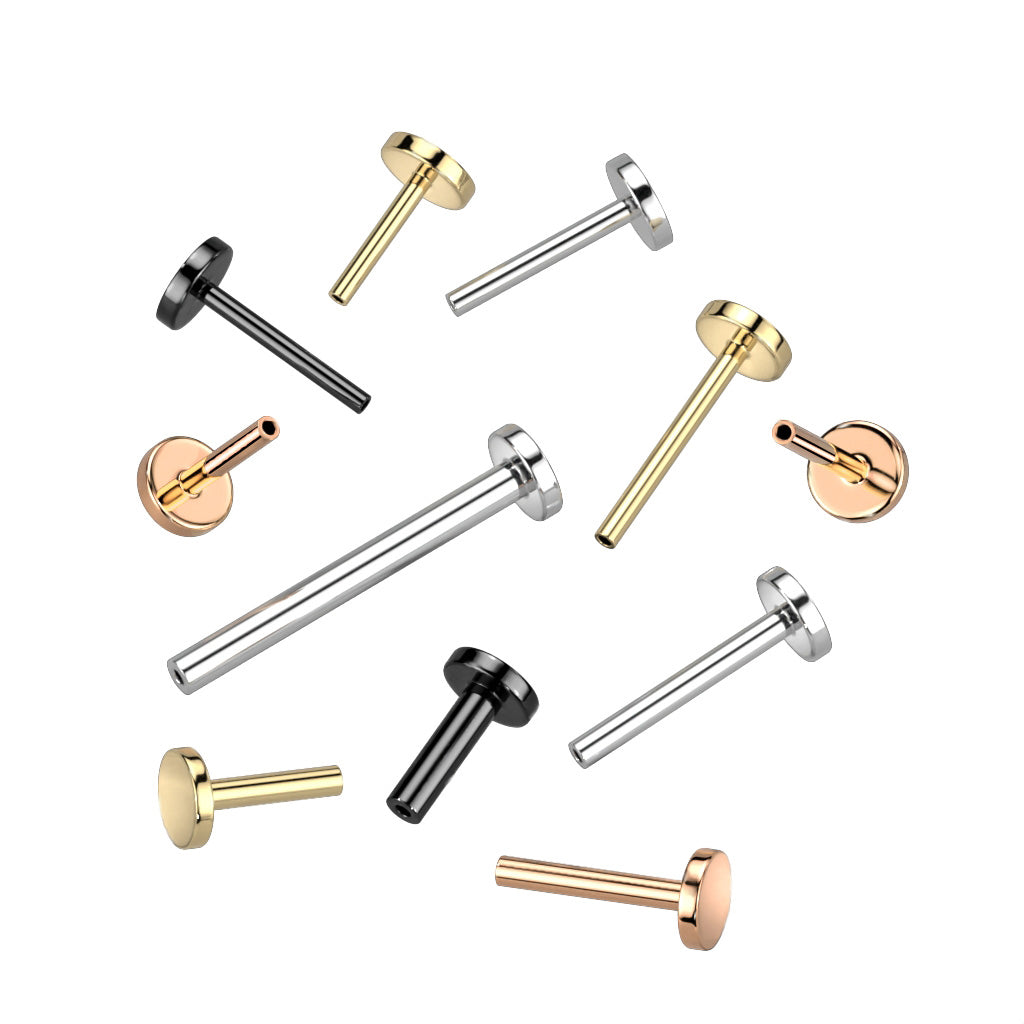 *Base / Post For Threadless Jewelry (Specific Sizes) For Nose, Ears & Lip - Avanti Body Jewelry