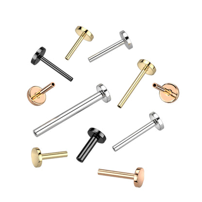 *Base / Post For Threadless Jewelry (Specific Sizes) For Nose, Ears & Lip - Avanti Body Jewelry