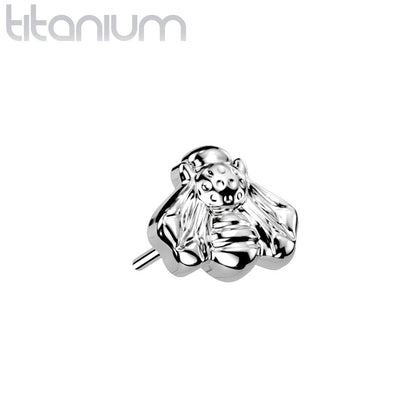 Bee | Titanium Threadless Top For Nose, Ears & Lip - Avanti Body Jewelry