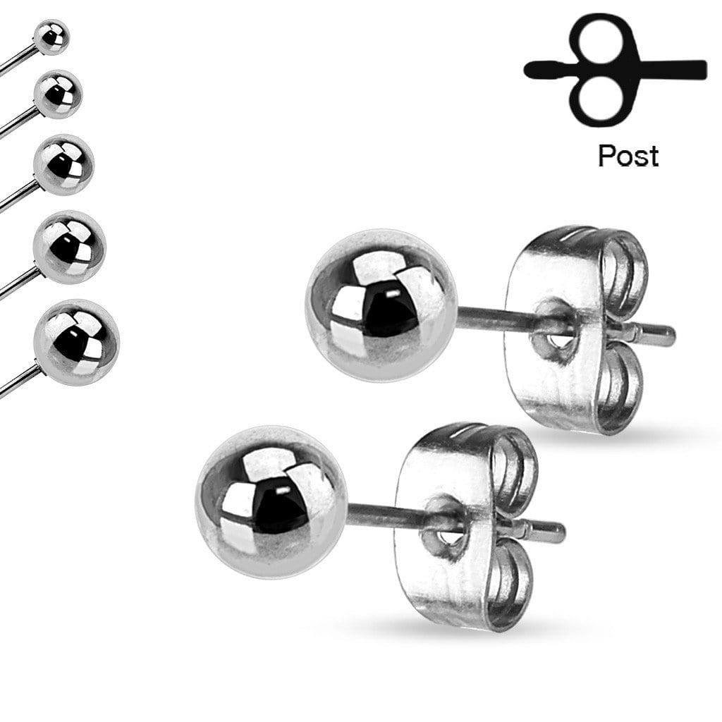 Simple Ball Earring Pair - Avanti Body Jewelry