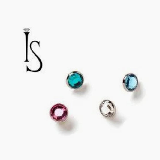 Threaded Low-Profile Bezel Set Gem - Avanti Body Jewelry