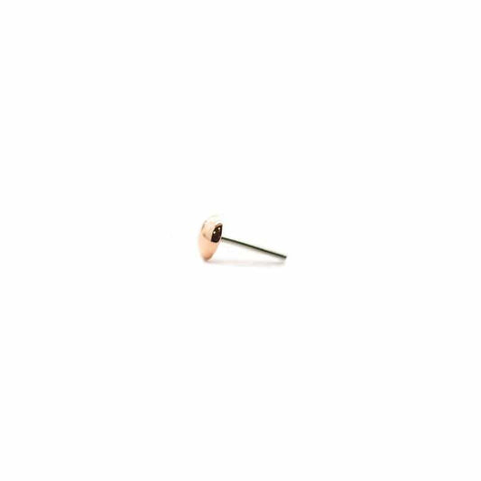 Threadless 14k Gold Dome Top For Nose, Ears & Lip - Avanti Body Jewelry
