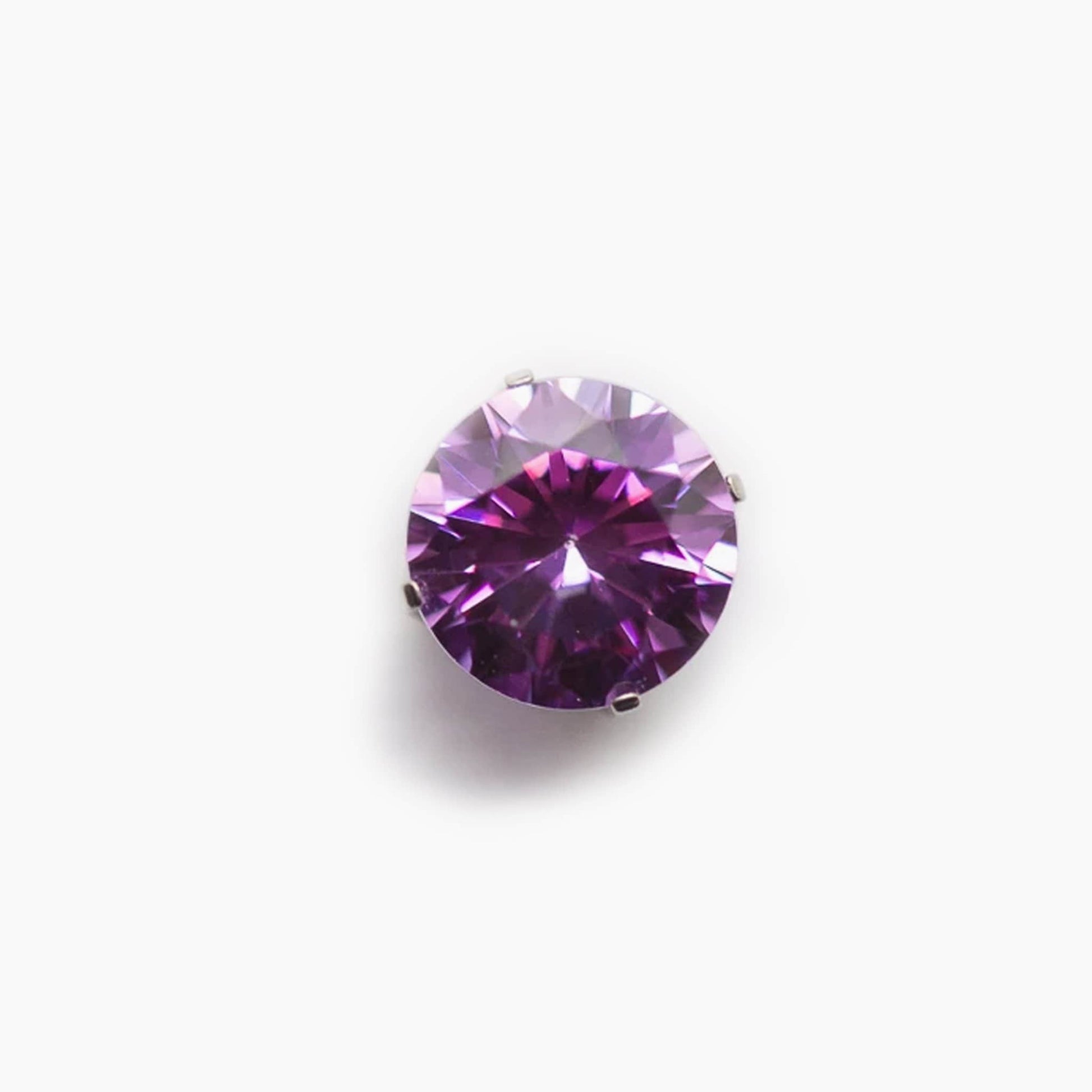 Prong Set Gem | Titanium Threadless Top For Nose, Ears & Lip - Avanti Body Jewelry
