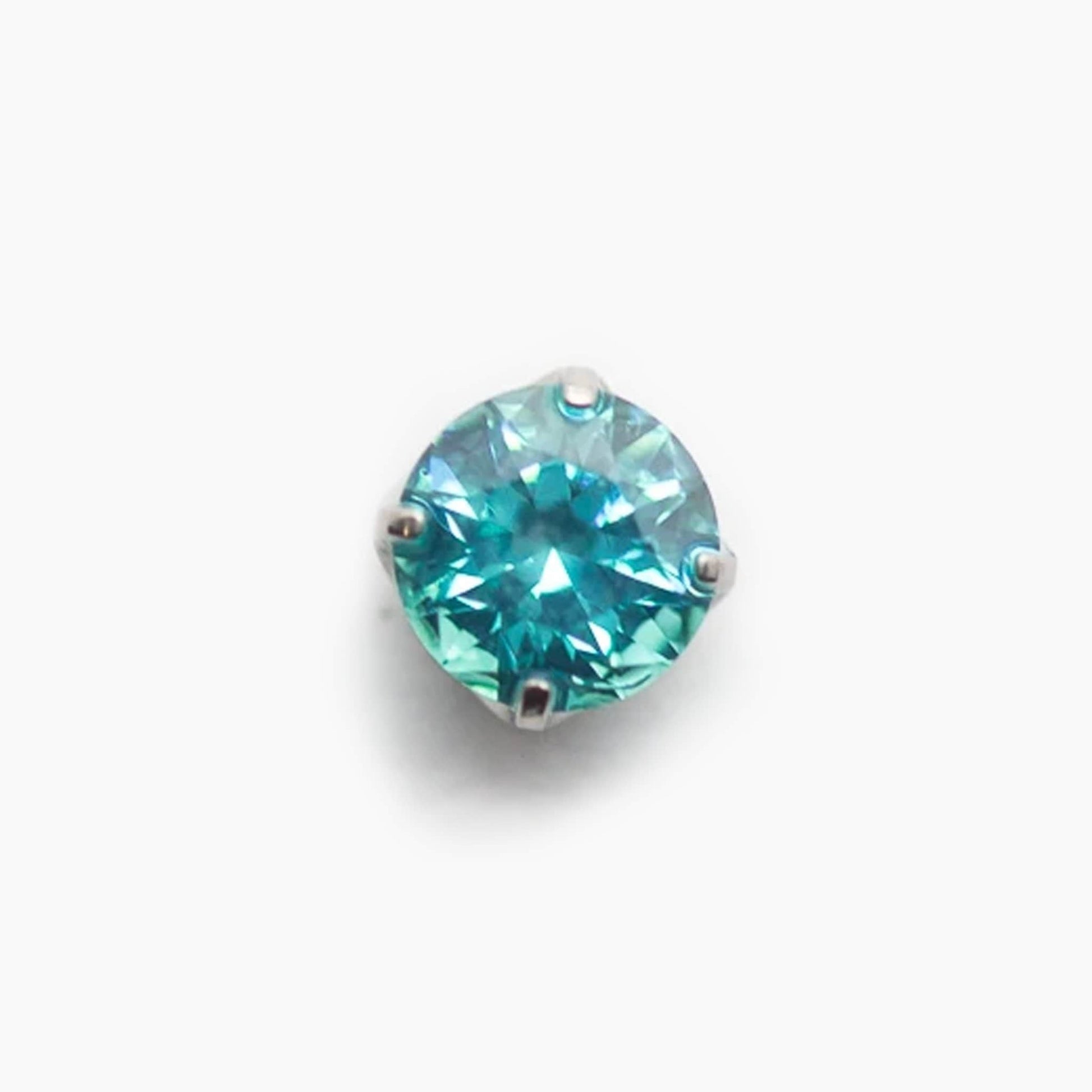 Prong Set Gem | Titanium Threadless Top For Nose, Ears & Lip - Avanti Body Jewelry
