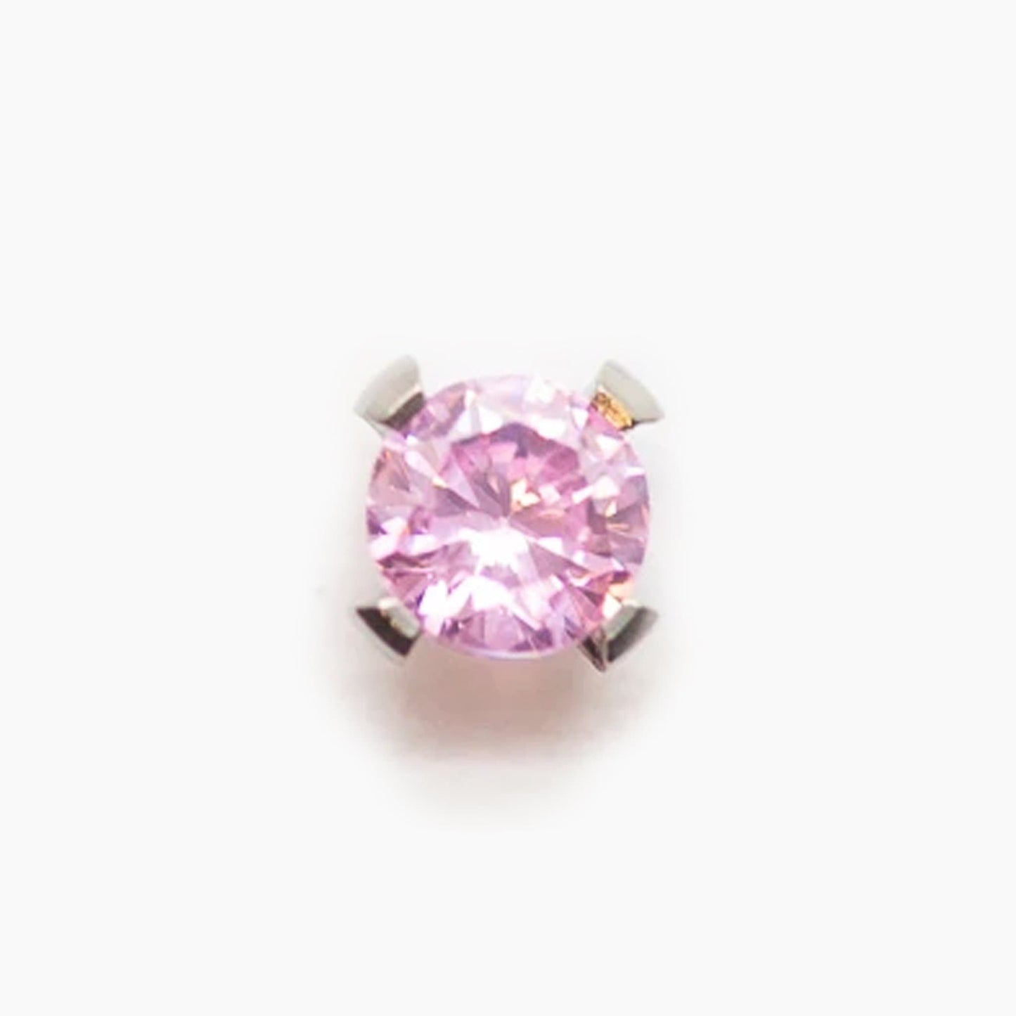 Prong Set Gem | Titanium Threadless Top For Nose, Ears & Lip - Avanti Body Jewelry