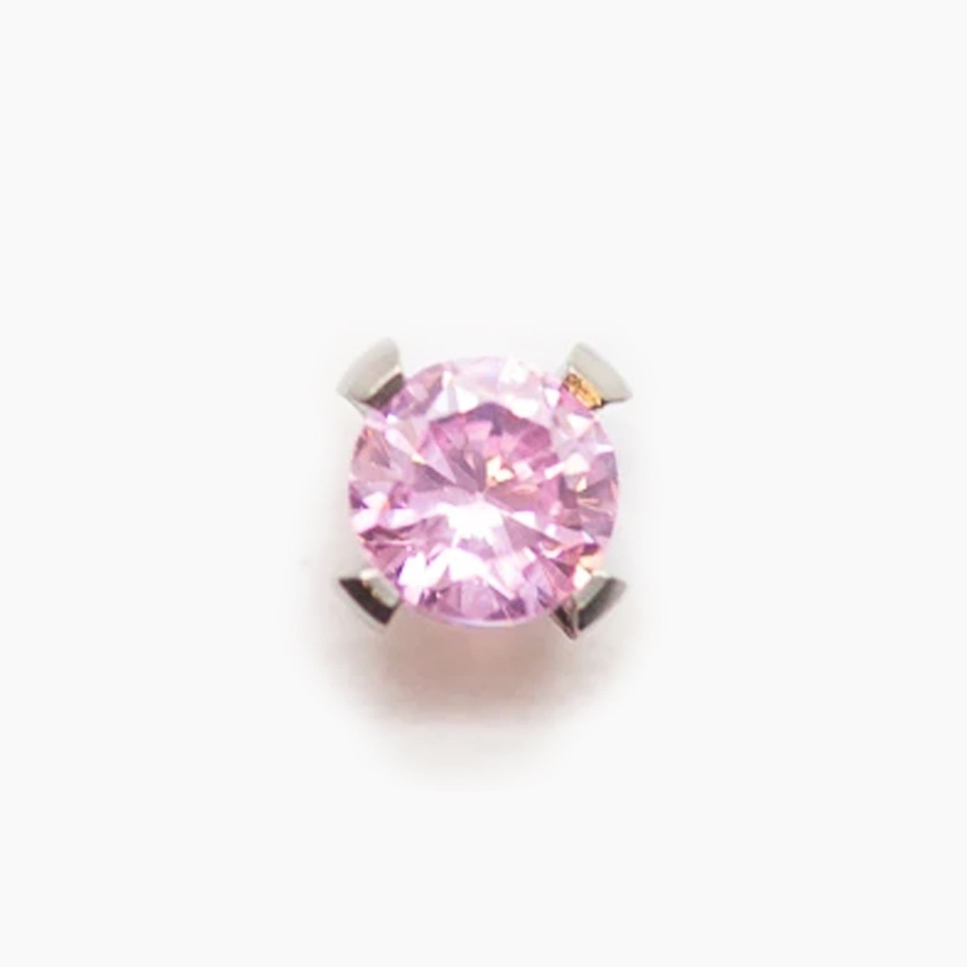 Prong Set Gem | Titanium Threadless Top For Nose, Ears & Lip - Avanti Body Jewelry