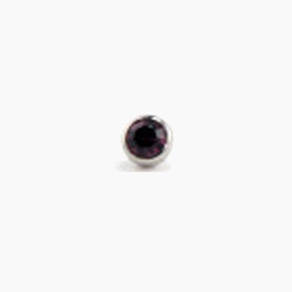 Threaded Low-Profile Bezel Set Gem - Avanti Body Jewelry