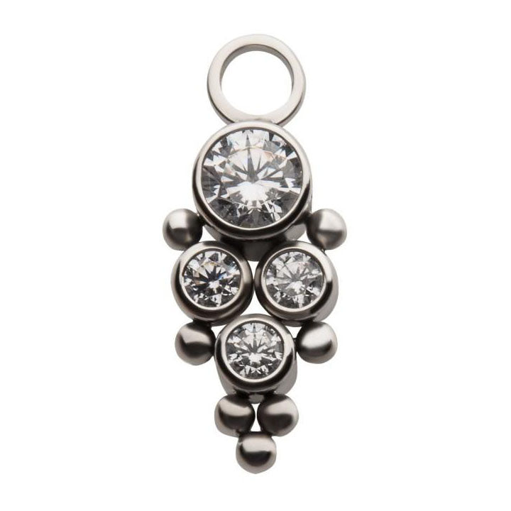 4pc CZ/Opal Jewelry Charm - Avanti Body Jewelry