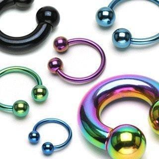 Anodized Horseshoe - Avanti Body Jewelry