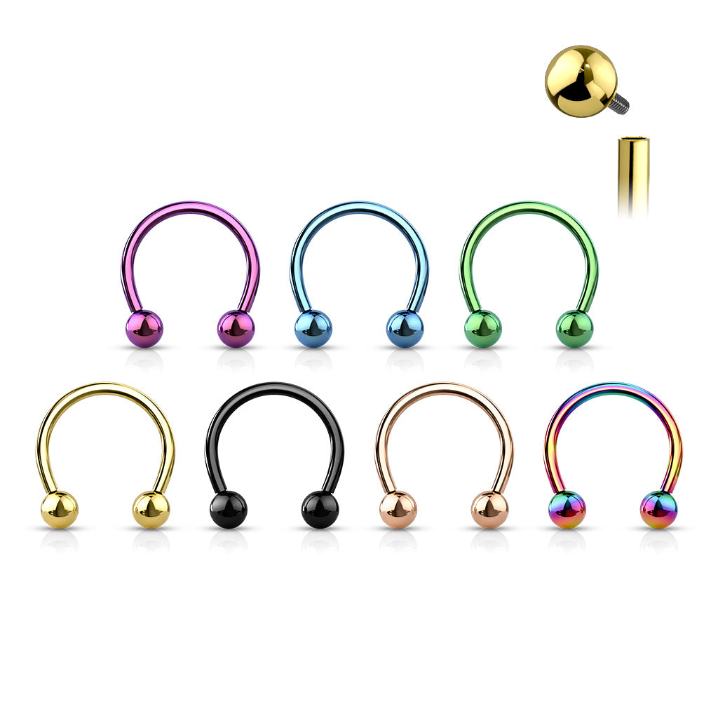 16g Titanium Horseshoe (Circular Barbell) - Avanti Body Jewelry