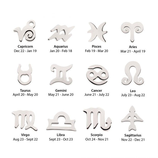 Zodiac Sign | Titanium Threadless Top For Nose, Ears & Lip - Avanti Body Jewelry