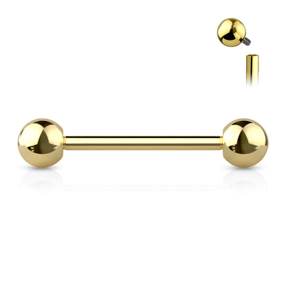 14g Titanium Straight Barbell - Avanti Body Jewelry