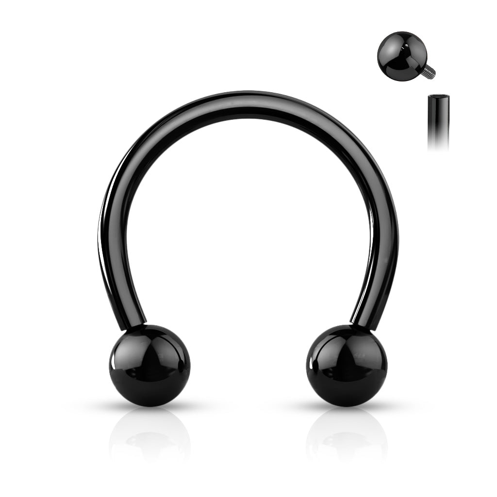 16g Titanium Horseshoe (Circular Barbell) - Avanti Body Jewelry
