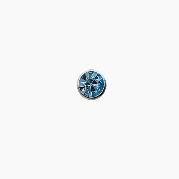 Internally Threaded Bezel Set Gem Labret - Avanti Body Jewelry