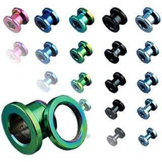 Anodized Screw Fit Tunnel Pair - Avanti Body Jewelry