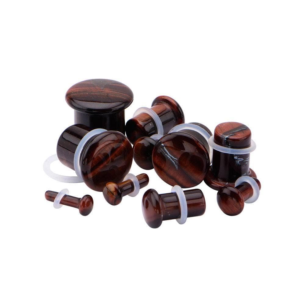 Stone Plugs | Tigers Eye - Avanti Body Jewelry
