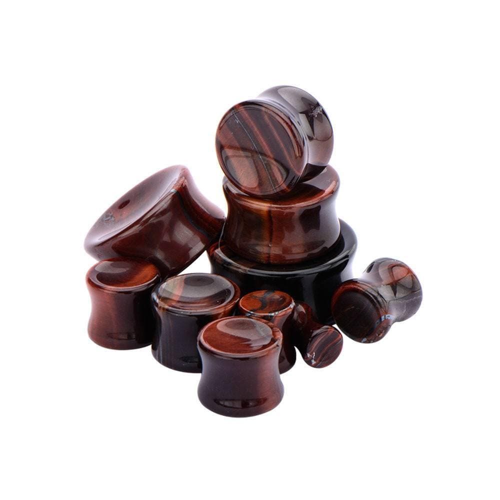 Stone Plugs | Tigers Eye - Avanti Body Jewelry