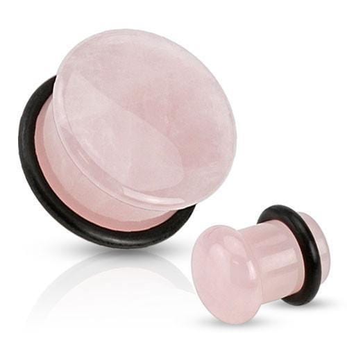 Stone Plugs | Rose Quartz - Avanti Body Jewelry