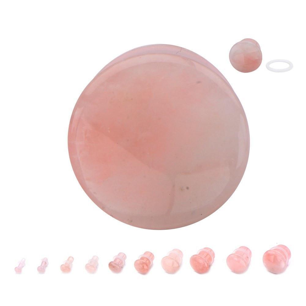 Stone Plugs | Rose Quartz - Avanti Body Jewelry