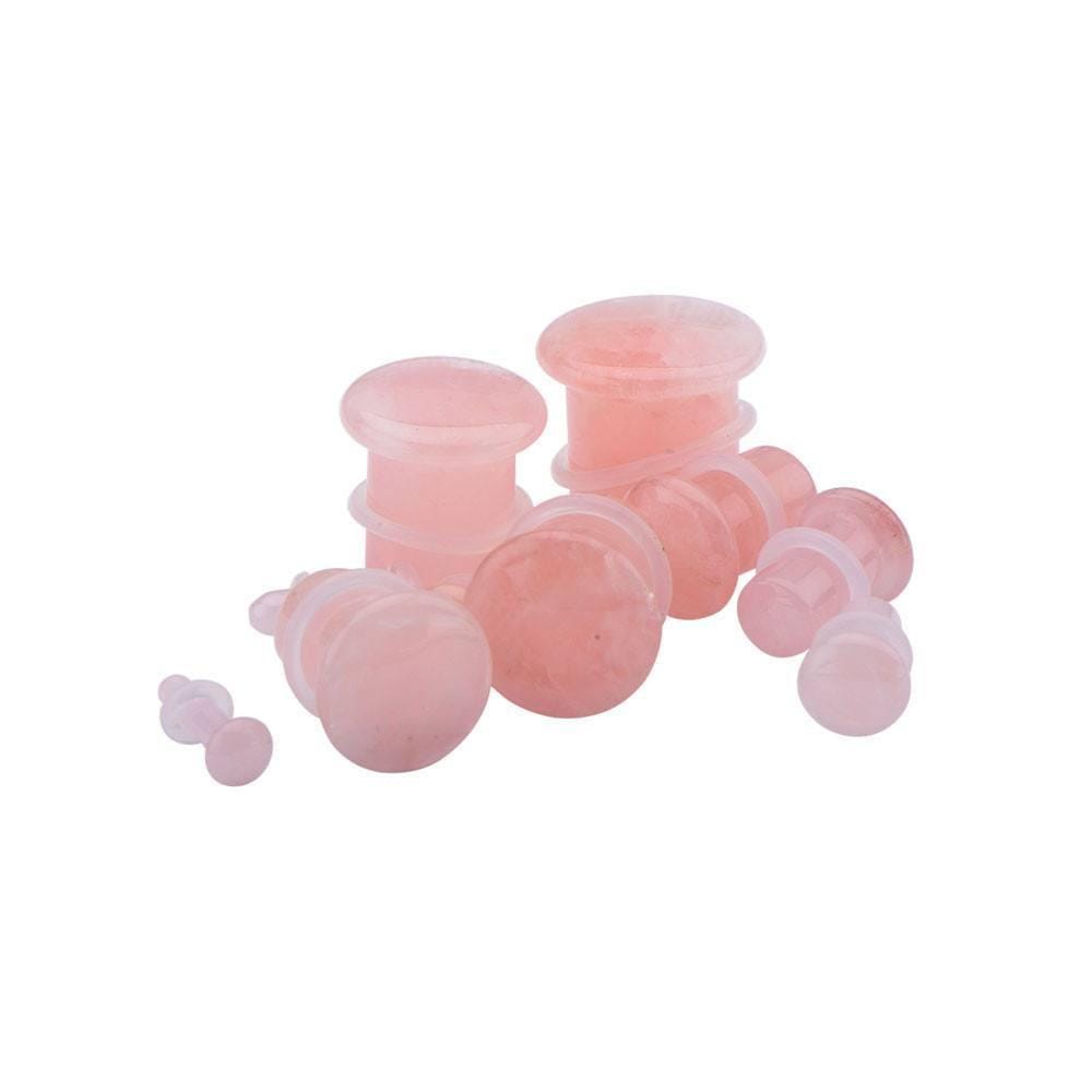 Stone Plugs | Rose Quartz - Avanti Body Jewelry