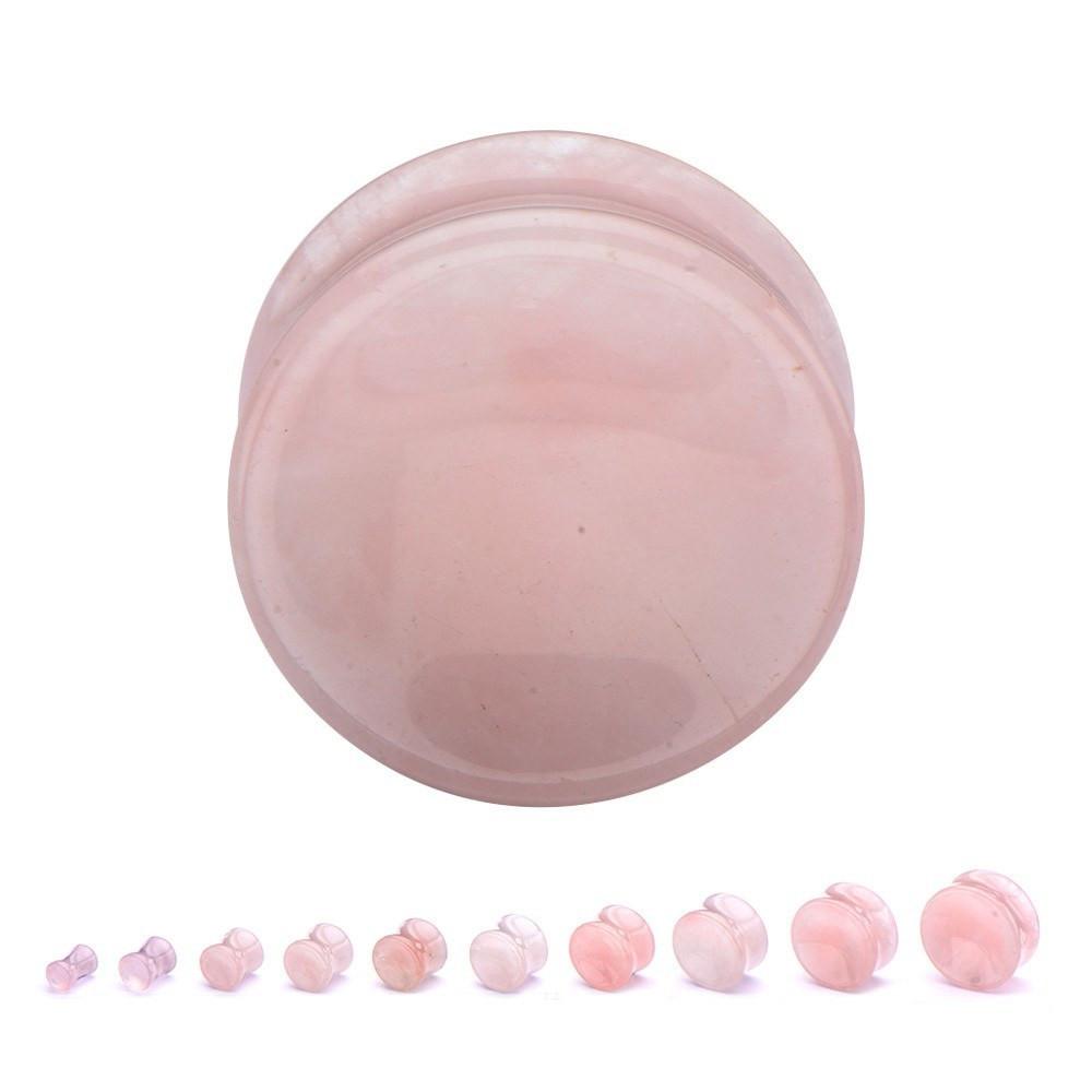 Stone Plugs | Rose Quartz - Avanti Body Jewelry