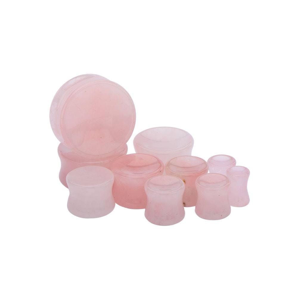 Stone Plugs | Rose Quartz - Avanti Body Jewelry