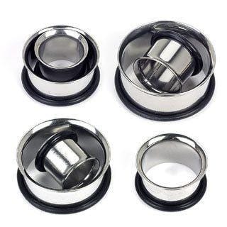 Steel Eyelets | Simple Stainless Steel Tunnel Pair - Avanti Body Jewelry