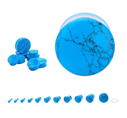 Stone Plugs | Turquoise - Avanti Body Jewelry