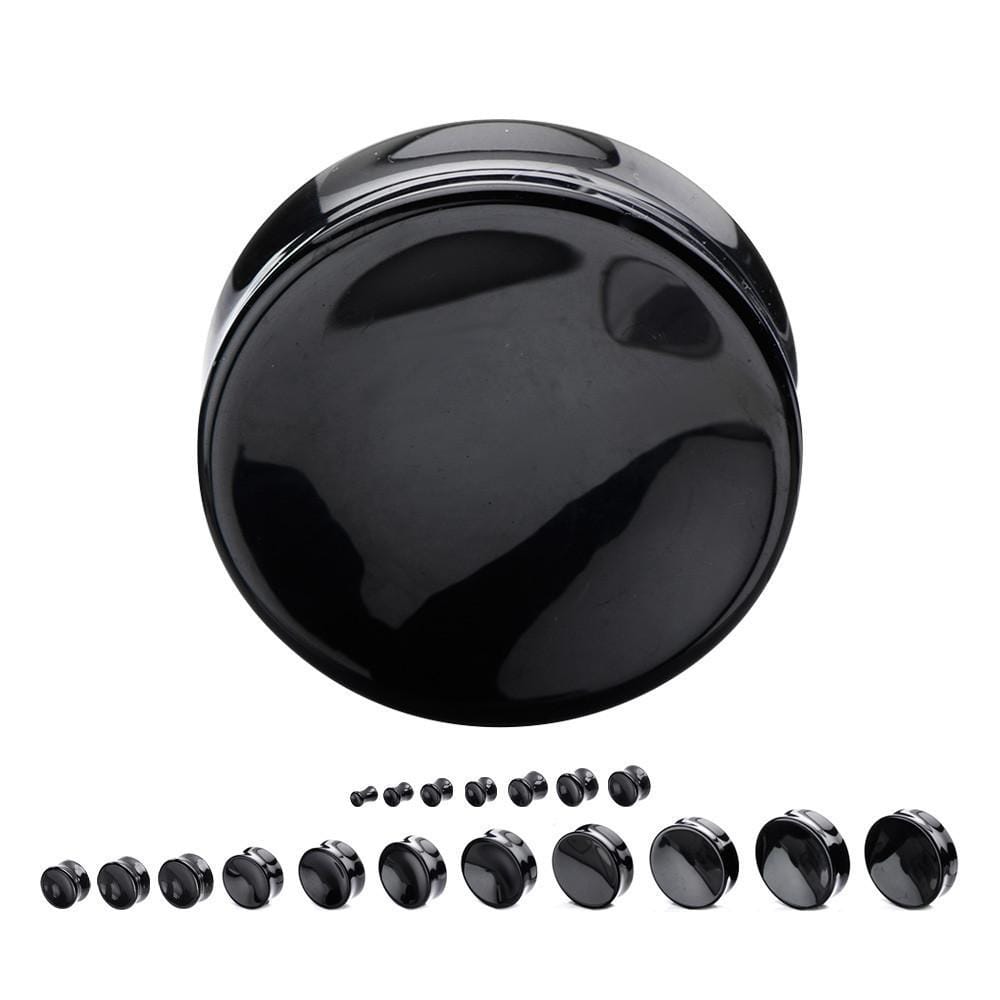 Stone Plugs | Black Onyx Plug Pair - Avanti Body Jewelry