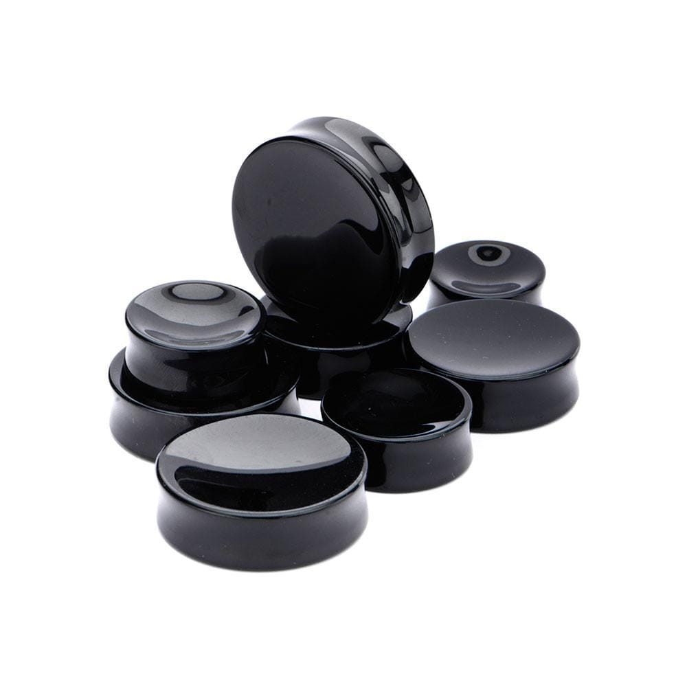 Stone Plugs | Black Onyx Plug Pair - Avanti Body Jewelry