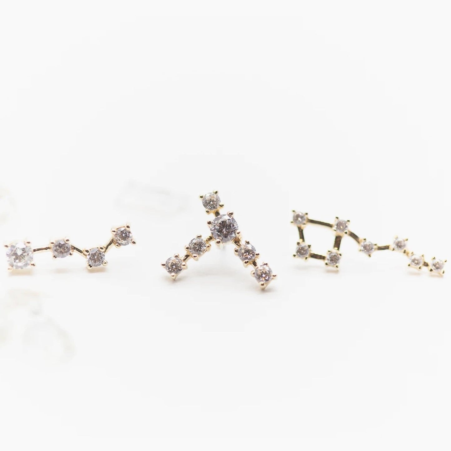Threadless 14k Gold Constellation Climber Tops For Nose, Ears & Lip - Avanti Body Jewelry