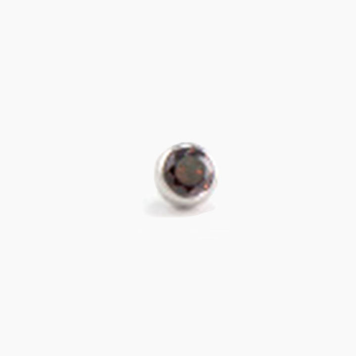 Threaded Low-Profile Bezel Set Gem - Avanti Body Jewelry