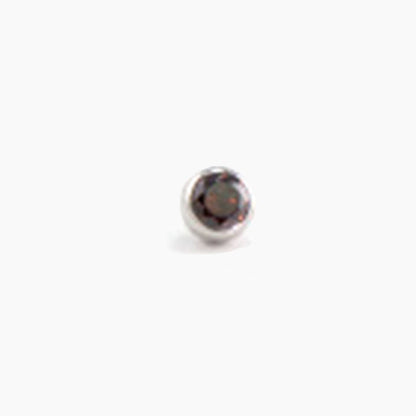 Threaded Low-Profile Bezel Set Gem - Avanti Body Jewelry
