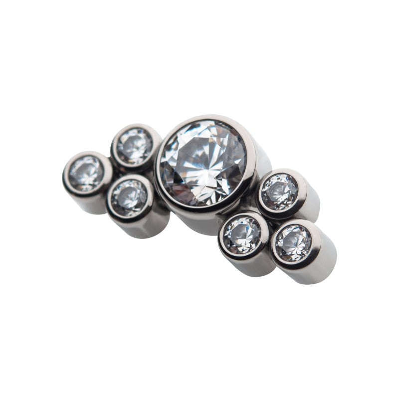 Space Odyssey Gem Cluster | Titanium Threadless Top For Nose, Ears & Lip - Avanti Body Jewelry