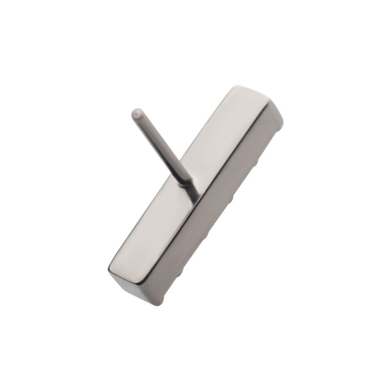 5 Gem Straight Bar | Titanium Threadless Top For Nose, Ears & Lip - Avanti Body Jewelry