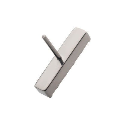 5 Gem Straight Bar | Titanium Threadless Top For Nose, Ears & Lip - Avanti Body Jewelry