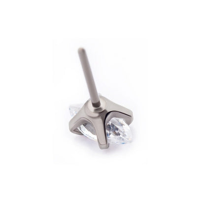 Marquise Clear AAA CZ Threadless Top For Nose, Ears & Lip - Avanti Body Jewelry