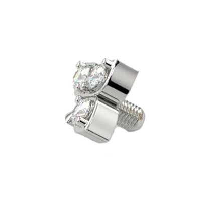 Diamond Clover | 14K Threadless Top For Nose, Ears & Lip - Avanti Body Jewelry