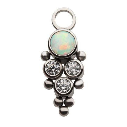 4pc CZ/Opal Jewelry Charm - Avanti Body Jewelry