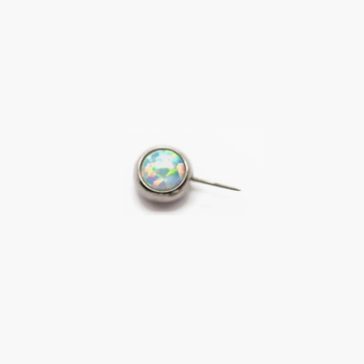 Side-Set Gem & Opal Threadless Ends For Nose, Ears & Lip - Avanti Body Jewelry