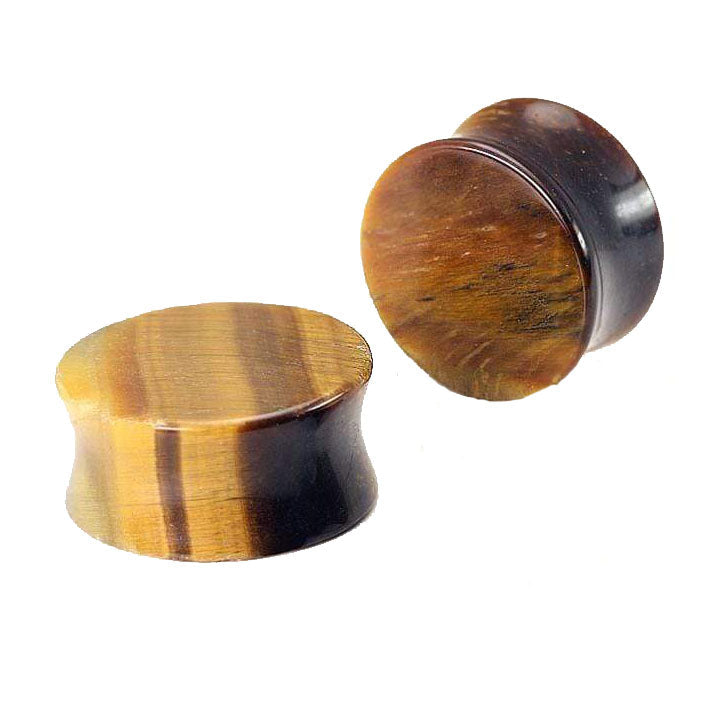 Stone Plugs | Tigers Eye - Avanti Body Jewelry
